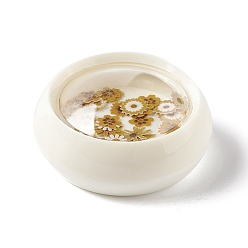 Verge D'or Remplissage de matériau de résine époxy cristal bricolage, paillettes d'art d'ongle de fleur, pour l'artisanat, avec boîte en plastique jetable, verge d'or, 5~6x5~6x0.1mm