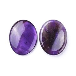 Amethyst Natural Amethyst Massager, Worry Stones, Oval, Pocket Palm Stones, for Healing Reiki Stress Relief, 45x35x7~8mm