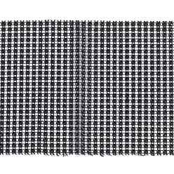 Negro 24 filas de plástico rollo de malla de diamante envolver, cinta de cristal de strass, para el banquete de boda de bricolaje favorece las decoraciones artesanales, negro, 120x1 mm