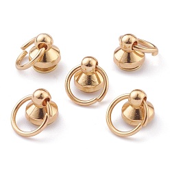 Light Gold Alloy Ball Studs Rivets, for Phone Case DIY, DIY Leather Craft, Handbag, Purse Accessories, with Philip's Head Screw and Jump Rings, Light Gold, 20mm, Hole: 10mm, Ring: 13x1.5mm, Screw: 3x5x8mm