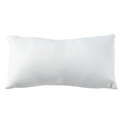 White Leather Pillow Jewelry Bracelet Watch Display, White, Size: about 18cm long, 10cm wide, 6cm thick
