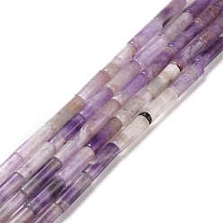 Amethyst Natural Amethyst Beads Strands, Column, 13x4mm, Hole: 1.4mm, about 28~32pcs/strand, 15.63''(39.7cm)