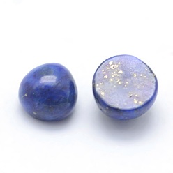 Lapislázuli Naturales lapis lazuli cabochons, semicírculo, teñido, 4x2~4 mm