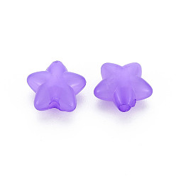 Violet Foncé Perles acryliques transparentes, imitation gelée, étoiles, violet foncé, 10x10.5x6mm, Trou: 1.6mm, environ1690 pcs / 500 g