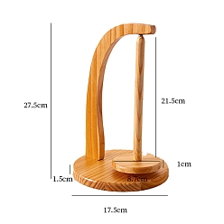 Saddle Brown Wooden Rotating Line Frame, High-performance Magnetic Hand-woven Yarn Holder, Wooden Yarn Spinning Tool, with Coconut Brown Box, Saddle Brown, 175x275mm