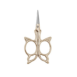 Golden 201 Stainless Steel Sewing Embroidery Scissors, Butterfly Handcraft Scissors for Needlework, Golden, 92x45x5mm