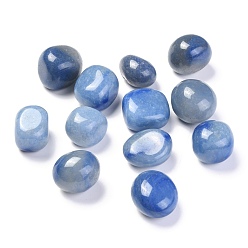 Синий Авантюрин Натуральный синий авентурин бисер, лечебные камни, для энергетической балансировки медитативной терапии, без отверстия , самородки, упавший камень, драгоценные камни наполнителя вазы, 22~30x19~26x18~22 мм, Около 40 шт / 1000 г