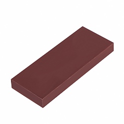 Rojo Oscuro Plataforma de perforación de plástico, herramienta de estampado de perforaciones, herramientas artesanales de cuero de bricolaje, Rectángulo, de color rojo oscuro, 20x8x2.1~2.3 cm
