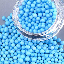 Темно-Голубой Маленькие шарики из пенопласта, круглые, для изготовления поделок на свадьбу и праздник своими руками, глубокое синее небо, 2.5~3.5 мм