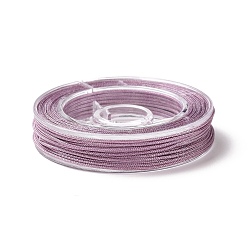 Flamingo Nylon Thread for Jewelry Making, Flamingo, 0.8mm, about 7~9m/roll
