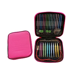 Mixed Color Sewing Tool Sets, including Aluminium Alloy Hook Pin, Button and Cord, Mixed Color, 185x185x15mm