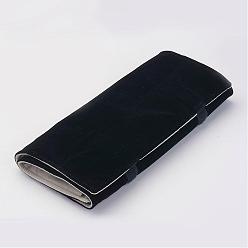 Noir Montures en velours, avec les accessoires en laiton, rectangle, noir, 64.5x58.8x8 cm