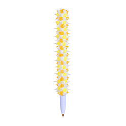 Желтый Пластиковые алмазные ручки для сверления, мягкая и удобная ручка, инструменты для рисования неровными алмазами, желтые, 150x15 мм