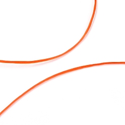 Naranja Rojo Hilo elástico con cuentas elásticas fuertes, cuerda de cristal elástica plana, rojo naranja, 0.8 mm, aproximadamente 10.93 yardas (10 m) / rollo