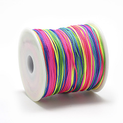 Coloré Câblés de polyester, colorées, 0.8mm, environ 131.23~142.16 yards (120~130m)/rouleau