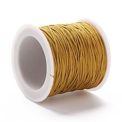 Verge D'or Fil de nylon, matériel de bricolage pour la fabrication de bijoux, verge d'or, 1 mm, 100 mètres / rouleau