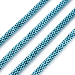 Sky Blue Electrophoresis Iron Popcorn Chains, Soldered, Sky Blue, 1180x3mm