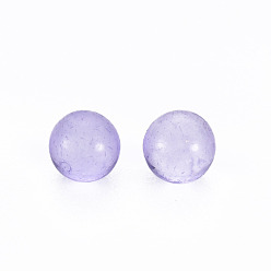Pourpre Moyen Perles acryliques transparentes, sans trou, ronde, support violet, 3.5mm, environ17000 pcs / 500 g