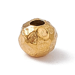 Золотой 304 из нержавеющей стали бусы, , круглые, золотые, 4x3.5 мм, отверстие : 1.4 мм
