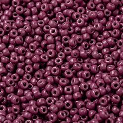 (RR4468) Duracoat Dyed Opaque Pansy MIYUKI Round Rocailles Beads, Japanese Seed Beads, (RR4468) Duracoat Dyed Opaque Pansy, 8/0, 3mm, Hole: 1mm, about 422~455pcs/bottle, 10g/bottle