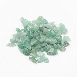 Aventurine Verte Perles naturelles en aventurine verte, pierre tombée, pas de trous / non percés, puces, 5~8x2~5mm, environ 50 g /sachet 