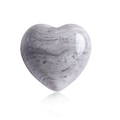 Pierre De Carte Pierres de guérison en pierre de carte naturelle, coeur amour pierres, pierres de poche pour l'équilibrage du reiki, cœur, 15x15x10mm