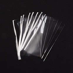 Clear OPP Cellophane Bags, Rectangle, Clear, 12x7cm, Unilateral Thickness: 0.035mm