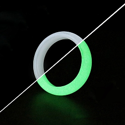 Зеленый Кольца Synthesi со светящимися камнями, зелёные, внутренний диаметр: 19~21 мм