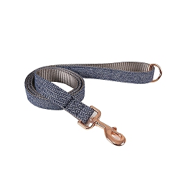 Midnight Blue Nylon Strong Dog Leash, with Comfortable Padded Handle, Iron Clasp, for Small Medium and Large Dogs, Pet Supplies, Midnight Blue, 1250x20mm
