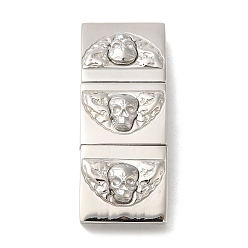Stainless Steel Color 304 Stainless Steel Magnetic Clasps, Rectangle, Stainless Steel Color, 42.5x16.5x8mm