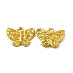 Matte Gold Color Rack Plating Alloy Pendants, Cadmium Free & Nickel Free & Lead Free, Butterfly Charm, Matte Gold Color, 13x17x2.5mm, Hole: 1.4mm