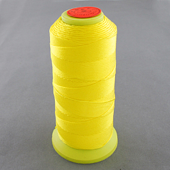 Amarillo Hilo de coser de nylon, amarillo, 0.8 mm, sobre 300 m / rollo