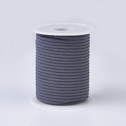 Gris Fils de nylon, cordes de milan / cordes torsadées, grises , 3mm, environ 21.87 yards (20m)/rouleau