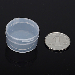 Clair Conteneurs de perle plastique, colonne, clair, 3.2x1.8 cm, capacité: 7 ml (0.23 fl. oz)