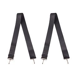Black Fashion Women Nylon Handbag Belt Straps, Length Adjustable Bag Strap Single Shoulder Belts, Black, 740~1500x40x1mm