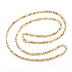 Golden 304 Stainless Steel Necklaces, Rope Chain Necklaces, Golden, 25.98 inch(66cm)
