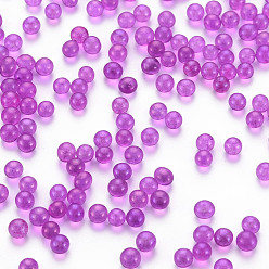 Medium Orchid DIY 3D Nail Art Decoration Mini Glass Beads, Tiny Caviar Nail Beads, AB Color Plated, Round, Medium Orchid, 3.5mm, about 450g/bag
