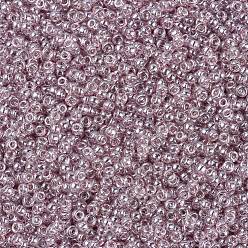 (RR168) Transparent Smoky Amethyst Luster Perles rocailles miyuki rondes, perles de rocaille japonais, (rr 168) lustre améthyste fumé transparent, 11/0, 2x1.3mm, trou: 0.8 mm, sur 1100 pcs / bouteille, 10 g / bouteille