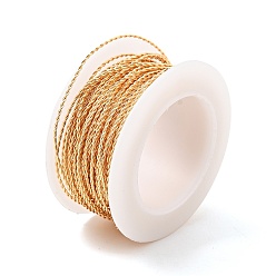 Light Gold Alambre de cobre redondo retorcido para la fabricación de joyas artesanales, la luz de oro, 20 calibre, 0.8 mm, aproximadamente 19.69 pies (6 m) / rollo