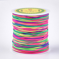 Разноцветный Нейлоновая нить, красочный, 1.5 мм, около 120.29 ярдов (110 м) / рулон