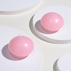 Pink Paraffin Candles, Floating Candles, Scented Candles, Rondelle Shape, Party Accessories, Pink, 42x26mm