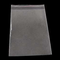 Прозрачный OPP мешки целлофана, прямоугольные, прозрачные, 24x22 см, односторонняя толщина: 0.035 мм, внутренняя мера: 21x21 см