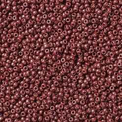 (RR4470) Duracoat Dyed Opaque Maroon MIYUKI Round Rocailles Beads, Japanese Seed Beads, (RR4470) Duracoat Dyed Opaque Maroon, 8/0, 3mm, Hole: 1mm, about 422~455pcs/bottle, 10g/bottle