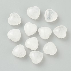 Хрусталь Натуральный кристалл кварца сердце любовь камень, карманный пальмовый камень для балансировки рейки, 14.5~15x14.5~15x9~9.5 мм