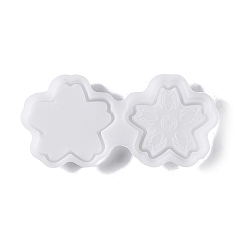 Snowflake Quicksand Molds, Food Grade Silicone Shaker Molds, for UV Resin, Epoxy Resin Craft Making, Snowflake Pattern, 81x145mm