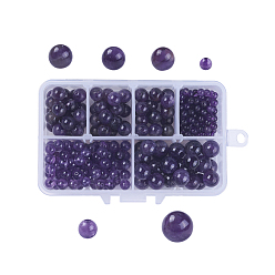 Amethyst Natural Amethyst Beads, Round, 4mm/6mm/8mm/10mm, Hole: 1mm, 270pcs/box