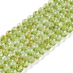 Péridot Péridot naturelles brins de perles, ronde, 3mm, Trou: 0.5mm, Environ 124 pcs/chapelet, 15.04'' (38.2 cm)