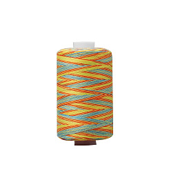 Разноцветный Полиэстер швейных ниток, для ручного и машинного шитья, сегмент окрашенный, вышивка, красочный, 0.4 мм, 1000 двор / рулон.
