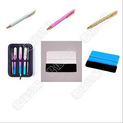 Mixed Color CRASPIRE Carft Kits, including Ball Pens, Stainless Steel Face Skin Care Tools and Scraper, Mixed Color