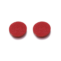 Rouge Pommade en tissu non tissé, plat rond, rouge, 23mm